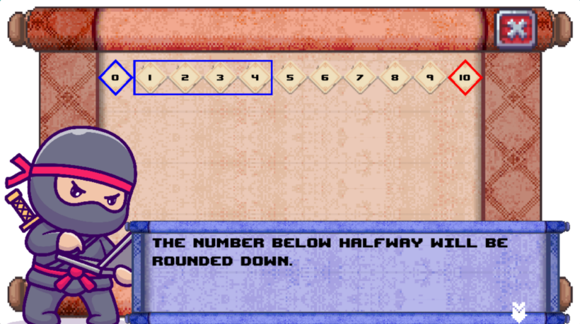 Ninja Kite Ten Tens Elementary Math EdGame