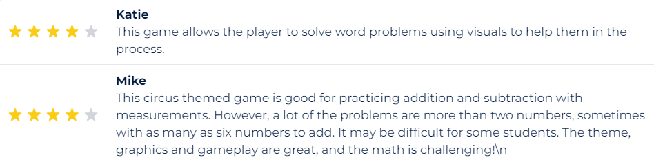 Clowning Around Problems Elementary Math Game Reviews