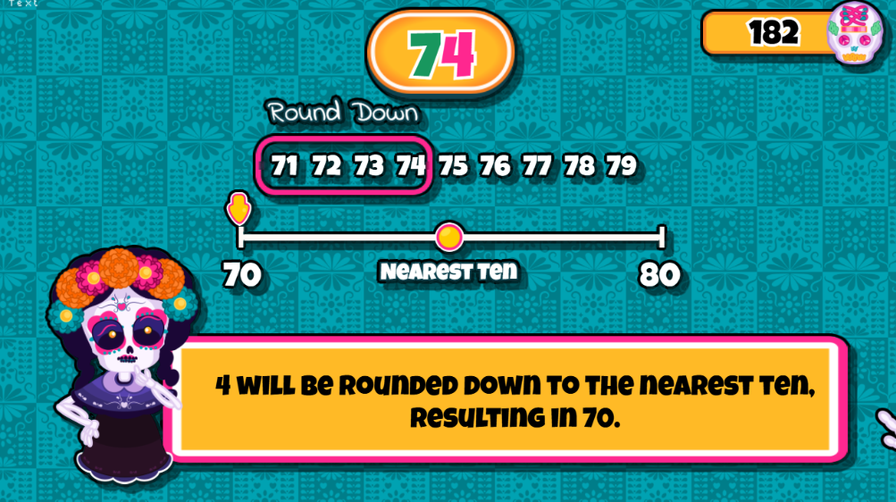 catrina elementary math game